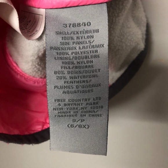 Free Country Girls Quilted Puffer Vest - Picture 6 of 7